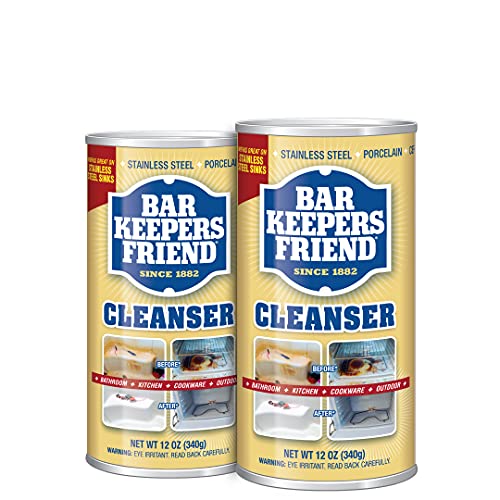 Bar Keepers Friend Powder Cleanser 12 Oz - Multipurpose Cleaner & Stain Remov...
