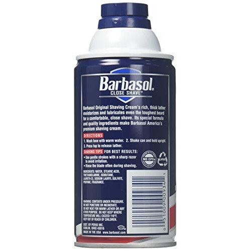 Barbasol Beard Buster Shaving Cream Original 10 oz (Pack of 6)