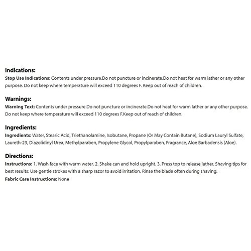 Barbasol Sensitive Skin Thick and Rich Shaving Cream for Men, 10 oz., Pack of 6