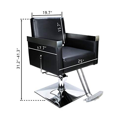 BarberPub Classic Recline Hydraulic Barber Chair Salon Spa Chair Hair Styling...