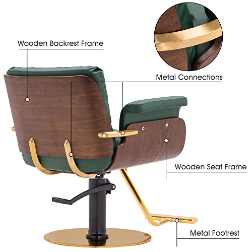 BarberPub Salon Chair Hydraulic Barber Chair Hair Cutting Beauty Spa Salon St...