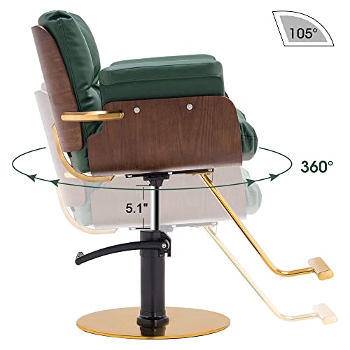 BarberPub Salon Chair Hydraulic Barber Chair Hair Cutting Beauty Spa Salon St...