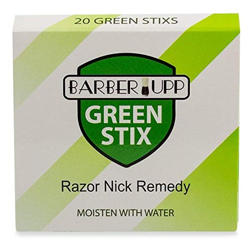 BARBERUPP Styptic Stick Shave Accessories (Green Stix, 3 Pack) Stops Bleeding...