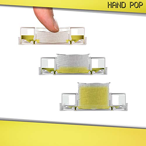 Hand Pop, Hand Wipes, Lemon Scent, 24 Single Use Wet Wipes Towelette, Alcohol...