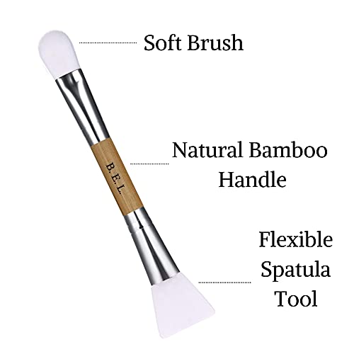 Clay Face Mask Mixing Bowl Set- Kit with Bamboo Lid, Spoon, Dual Sided Face M...