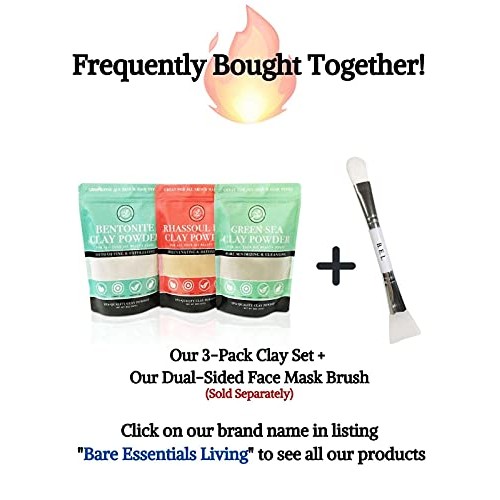 Face Mask Brush and Soft Silicone Clay Facial Mask Applicator – Dual Sided Co...