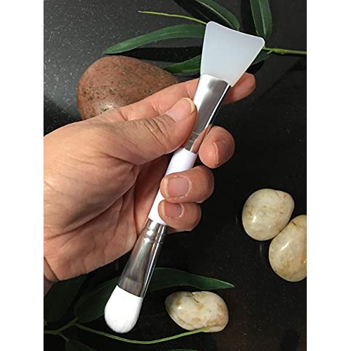Face Mask Brush and Soft Silicone Clay Facial Mask Applicator – Dual Sided Co...