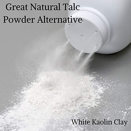Kaolin White Clay 2 lb Powder, 100% natural for making DIY spa mud mask for f...