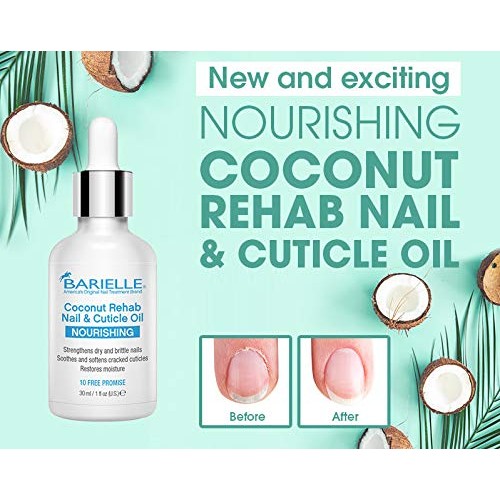 Barielle Coconut Rehab Nourishing Nail and Cuticle Oil 1 oz. - Natural Nail O...