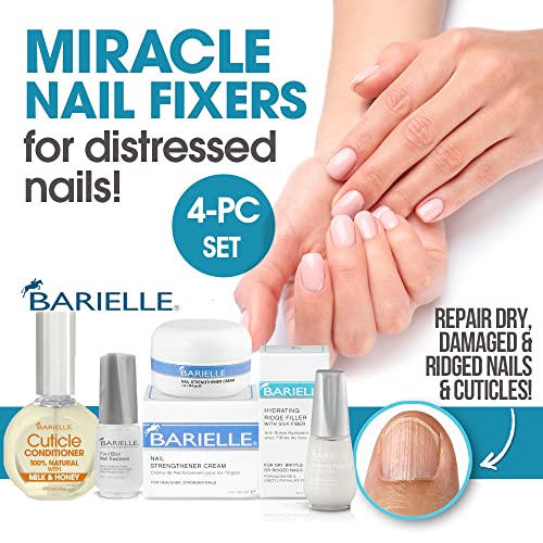 Barielle Miracle Nail Fixers Collection: 4-PC Nail Strengthening, Cuticle Car...