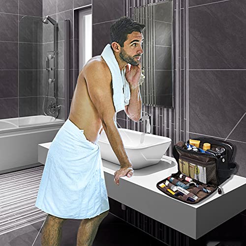 Toiletry Bag for Men,Barileadle Shaving Kit Bag Dopp Kit Water-Resistant Canv...