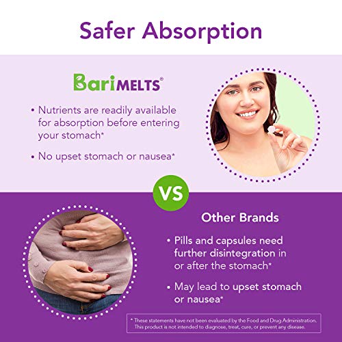 BariMelts Biotin, Dissolvable Bariatric Vitamins, Natural Strawberry Flavor, ...
