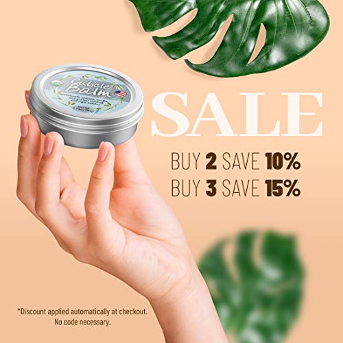 Organic Cuticle Balm - Natural, Made in USA (1.75oz Large Size) USDA Certifie...