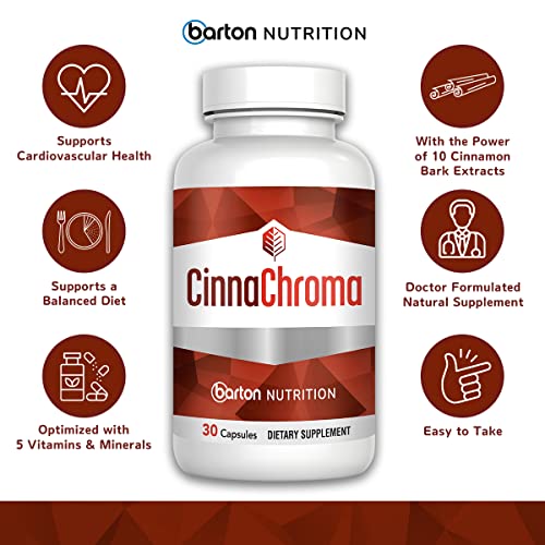 Barton Nutrition CinnaChroma Cinnamon Capsules - Cinnamon Extract Supplement ...