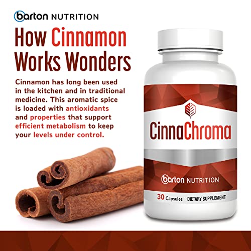 Barton Nutrition CinnaChroma Cinnamon Capsules - Cinnamon Extract Supplement ...