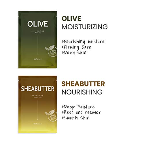 Barulab Sheet Mask, Vegan Facial sheet mask, Korean Face mask, 10pack Assorte...