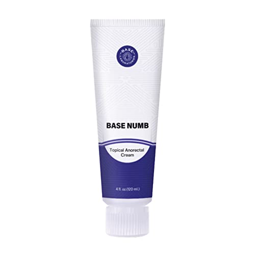 Base Labs 5% Lidocaine Numbing Cream for Tattoos, Piercings, Waxing - 4 FL oz...