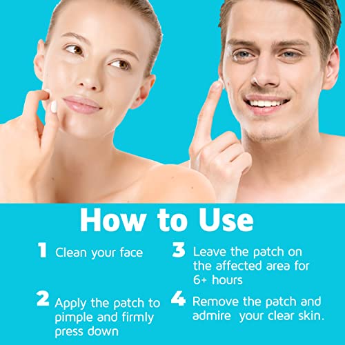 Acne Patches (120 Pack), Tea Tree Oil and Hydrocolloid Pimple Patches for Fac...