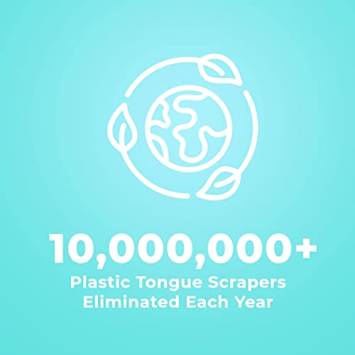 Tongue Scraper (3 Pack), Reduce Bad Breath (Medical Grade), Stainless Steel T...