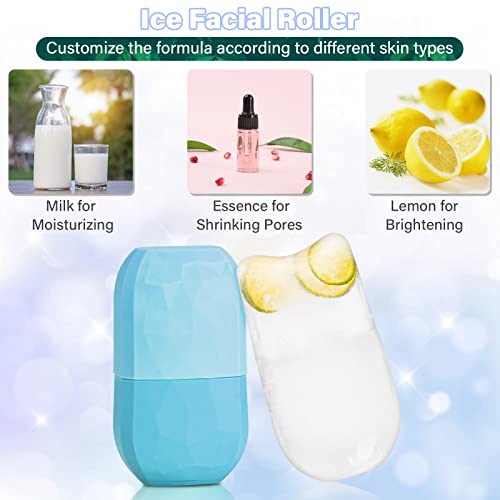 Ice Roller for Face and Eye,Baspee Silicone Ice Face Roller Skin Care Mold,Gu...