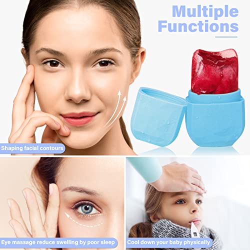 Ice Roller for Face and Eye,Baspee Silicone Ice Face Roller Skin Care Mold,Gu...