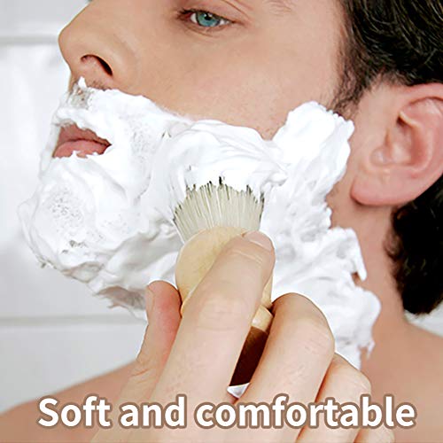 Bassion 2 Pack Shaving Brush for Men with Hard Wood Handle, Luxury Profession...