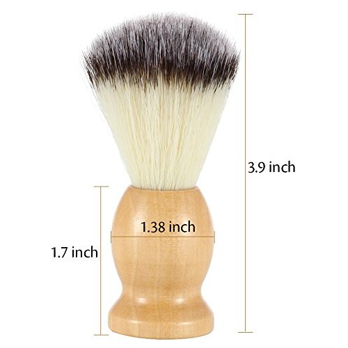 Bassion Hand Crafted Shaving Brush for Men, Professional Hair Salon Tool with...