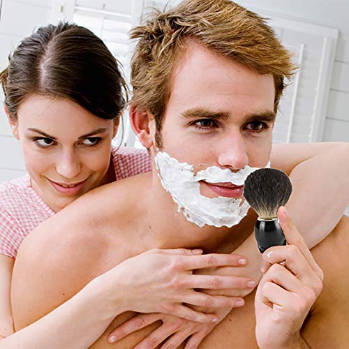 Bassion Hand Crafted Shaving Brush with Hard Wood Handle, Men's Luxury Profes...