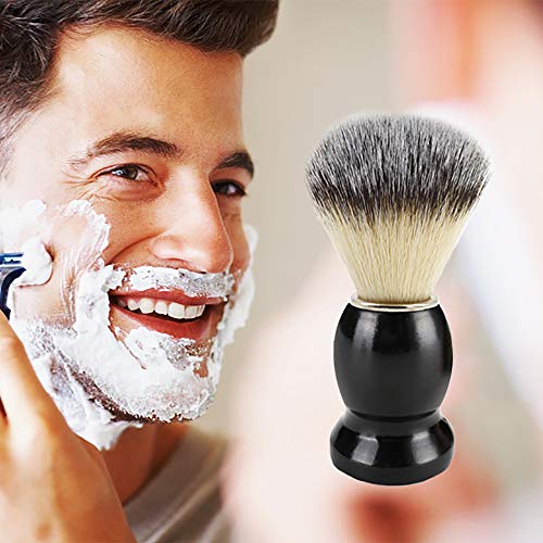 Bassion Hand Crafted Shaving Brush with Hard Wood Handle, Men's Luxury Profes...