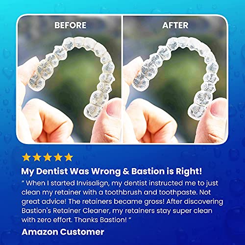 Retainer Cleaner & Denture Cleanser - 180 Effervescent Tablets - 6 Month Supp...