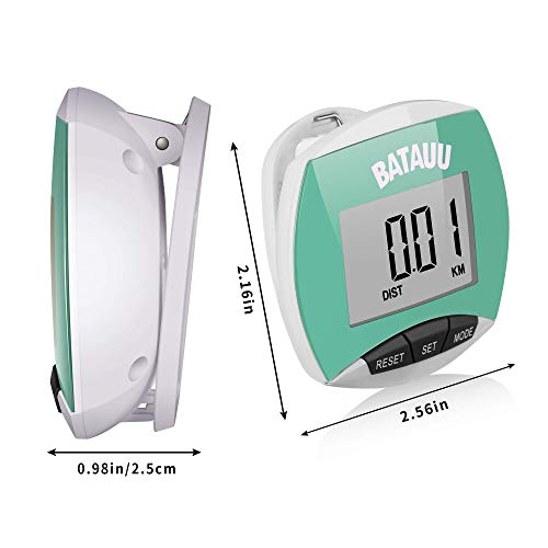 BATAUU Best Pedometer, Simply Operation Walking Running Pedometer with Calori...