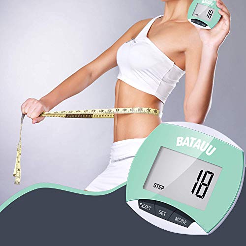 BATAUU Best Pedometer, Simply Operation Walking Running Pedometer with Calori...