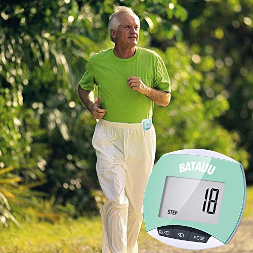 BATAUU Best Pedometer, Simply Operation Walking Running Pedometer with Calori...