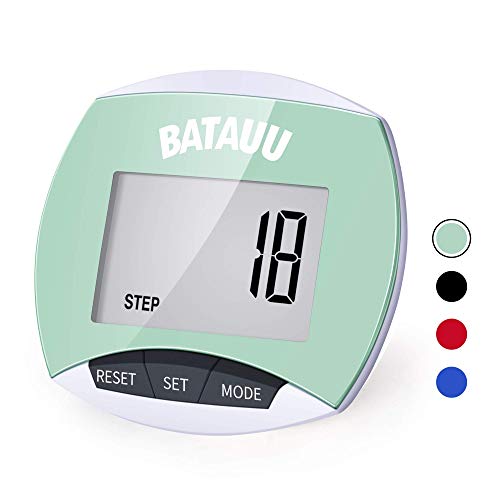 BATAUU Best Pedometer, Simply Operation Walking Running Pedometer with Calori...