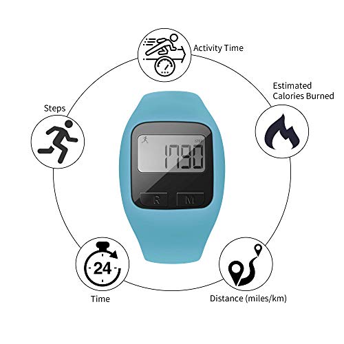 BATAUU Fitness Tracker, 3D Digital Watch Pedometer for Walking & Running, Sim...