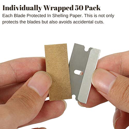 Bates- Single Edge Razor Blade, 50 pc, Razor Blades Scraper, Razor Blades Sin...