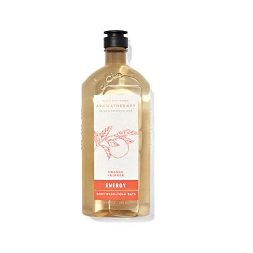 Bath & Body Works Aromatherapy Energy - Orange + Ginger Body Wash & Foam Bath...