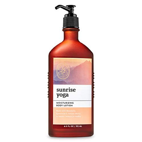 Bath and Body Works Aromatherapy Lotion Sunrise Yoga 6.5 Ounce Glass Pump Bottle