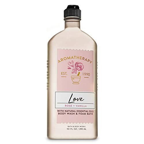 Bath and Body Works Aromatherapy LOVE - ROSE + VANILLA Body Wash and Foam Bat...