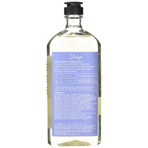 Bath and Body Works Aromatherapy Sleep Lavender Vanilla Body Wash Foam Bath 1...