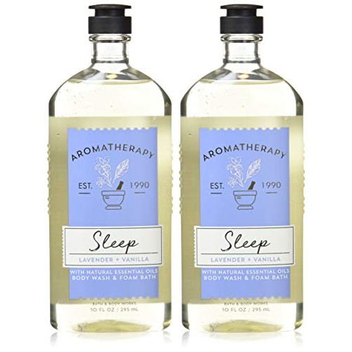 Bath and Body Works Aromatherapy Sleep Lavender Vanilla Body Wash Foam Bath 1...