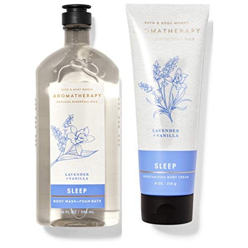 Bath & Body Works - Aromatherapy -Sleep - Lavender Vanilla – Bundle - Body Wa...