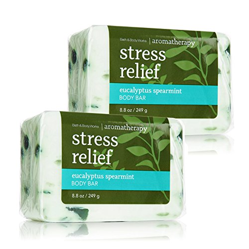 Bath & Body Works Aromatherapy Stress Relief Eucalyptus Spearmint Body Bar, 2...