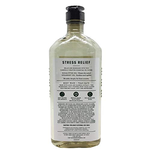 Bath & Body Works Aromatherapy Stress Relief - Eucalyptus + Spearmint Body Wa...