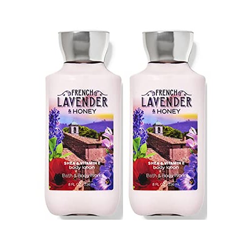 Bath and Body Works French Lavender & Honey 2 Pack Super Smooth Body Lotion 8...