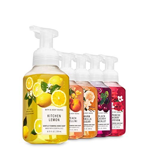 Bath and Body Works FRESH AND BRIGHT Foaming Hand Soaps - Set of 5 Gentle Foa...