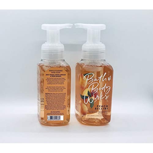 Bath&Body Works Gentle Foaming Hand Soap Peach Bellini, 8.75 Ounce, (Pack of 2)