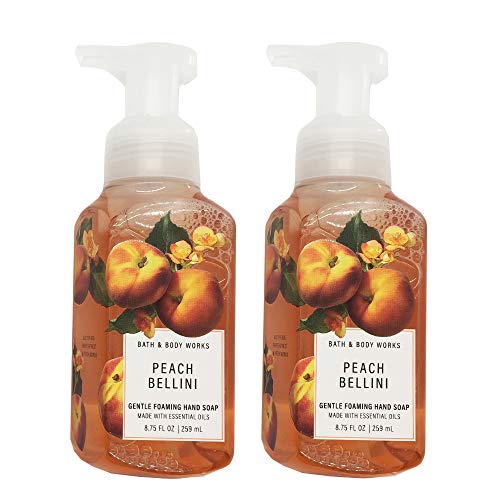 Bath&Body Works Gentle Foaming Hand Soap Peach Bellini, 8.75 Ounce, (Pack of 2)
