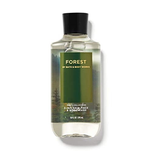 BATH AND BODY WORKS GIFT SET FOREST FOR MEN - Body Spray - Body Wash & Body C...