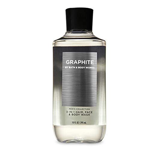 BATH AND BODY WORKS, GIFT SET GRAPHITE FOR MEN ~ BODY WASH ~ BODY CREAM AND D...